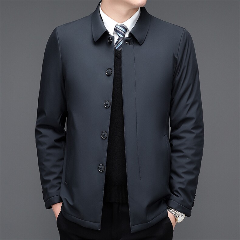 V3633钱塘2020-3商务休闲简约冬季厚款中年男士夹克外套P125,男装夹克,钱塘207-3
