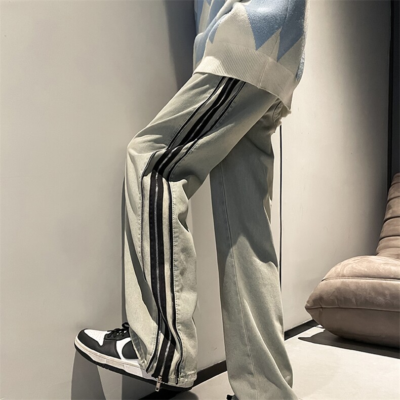 可全开拉链牛仔裤B342-K7021-P65控88,男装牛仔裤,电商B342
