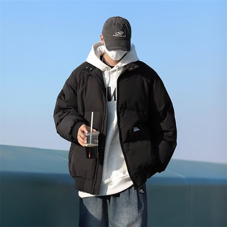 棉服外套男韩版潮流冬季保暖面包服2024新款ins宽松棉衣MF194-P80图片
