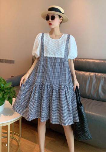 【现货】韩版娃娃拼接公主裙，女装，秋水月亮