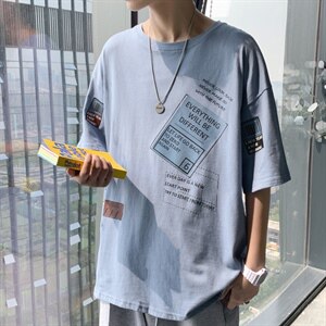 ！注册版权！2021春夏纯棉男士短袖T恤宽松半袖体恤T336P28图片