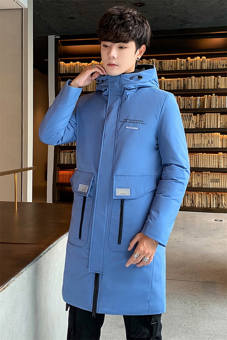 2020冬季韩版加厚连帽棉衣男中长款外套男装棉衣男MY18,男装棉衣,A067