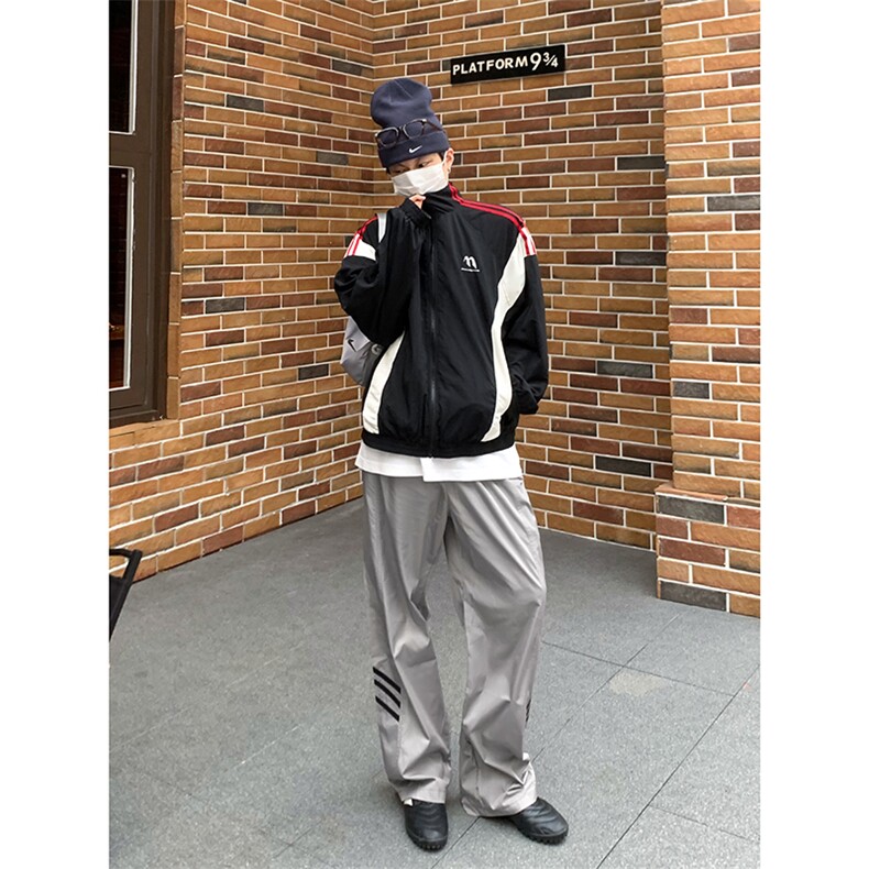B221 美式ins街头hiphop休闲情侣宽松运动裤子 LK23117-P60 控78图片
