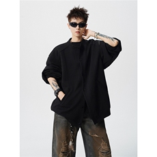 【叠穿内搭神器】WY5533-P50特控887142-P33特大码提花开衫针织，男装卫衣，电商D232