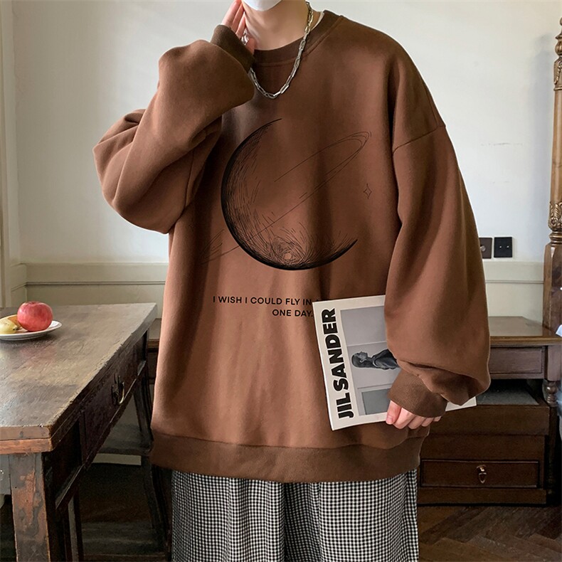 cityboy日系卫衣男款春秋季学生帅气休闲重磅潮牌大码圆领上衣服,男装卫衣,电商A040