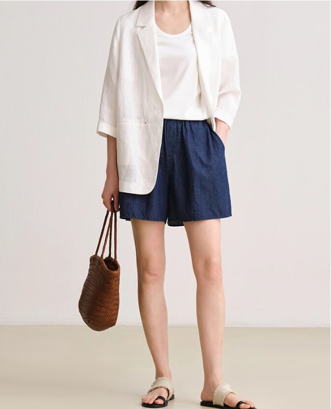 2025时尚百搭简约衬衣一粒扣简约，女装衬衫，鑫萬耀羊绒