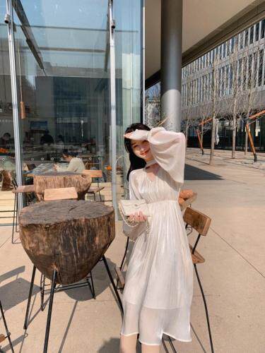 2021春季新品闺蜜珍珠连衣裙，女装连衣裙，M.W 嫚维