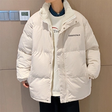 ！2023秋冬简约字母印花男士加绒棉衣立领棉服外套MY101特P78，男装棉衣，电商B220