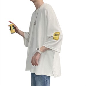 wassup happy短袖t恤套装男夏季潮流宽松运动休闲穿搭帅气两件套图片