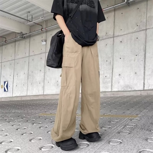 工装休闲裤男士韩版潮流口袋帅气2024秋季新款ins长裤K5384-P50图片