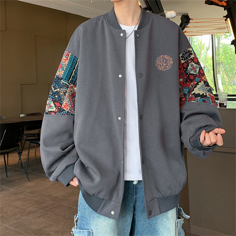 春秋季棒球服男女新款美式夹克休闲外套XZ102B-1-JK2608P85,男装夹克,星座102B-1