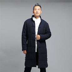 冬季风男棉衣加厚中长款唐装男中式棉服立领棉服8652-P180，男装棉衣，星座1105-3