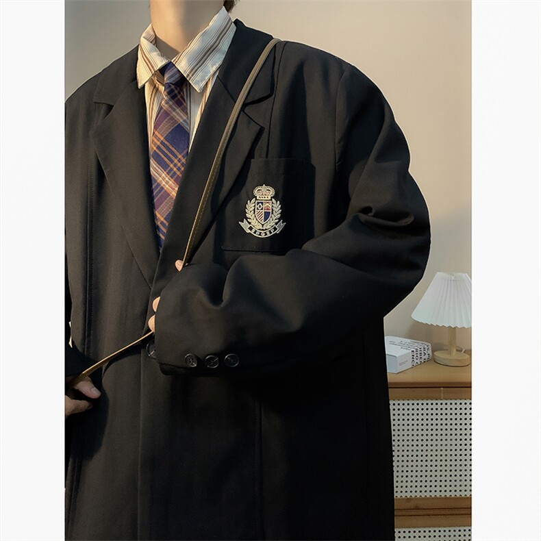 春季西装男学院风制服版宽松潮流学生休闲外套西服XZ01019-P42,男装西服,星座308B-1