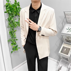 西装外套男春秋季修身宴会婚礼商务休闲西服轻熟风男士上衣服Y73，男装西服，星座1116A-2（原606A-1）