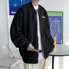 秋新款潮牌刺绣两面穿外套男女情侣街头飞行员夹克W1143P65，男装夹克，星座1116-2