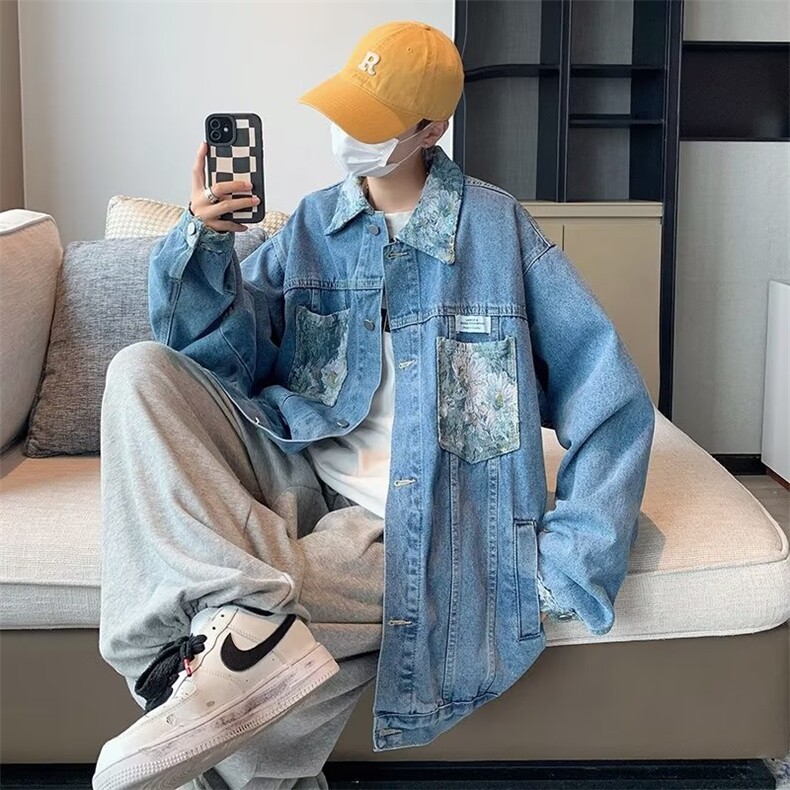 春季新款提华领牛仔夹克N01P45,男装夹克,星座1116-2