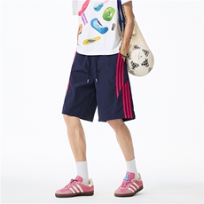 2025夏季新款美式条纹设计感休闲冰丝短裤B315-K25552-特p25控48，男装牛仔裤，电商B315