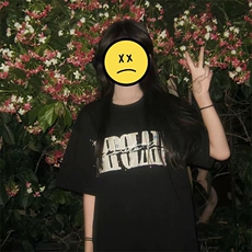 万针全刺绣工艺抖音得物高品质260克重磅纯棉双纱美式高街短袖T恤，男装T恤，电商A486-1