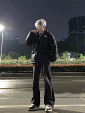 乐上不上嗷！水洗微喇叭牛仔裤盗图必究！，男装牛仔裤，星座310A-4