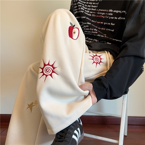 抖音品质美式多图案刺绣设计百搭休闲卫裤B315-K25394-特p40控78,男装休闲裤,电商B315