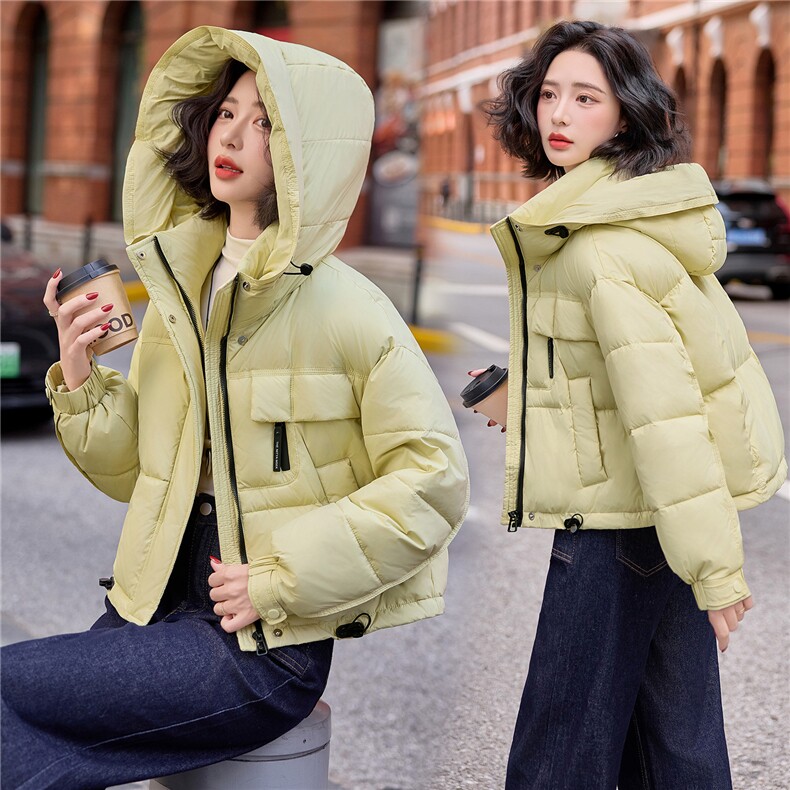 现货2025年冬季新款加厚短款韩版休闲棉衣保暖棉衣，女装棉衣/棉服，悦祺