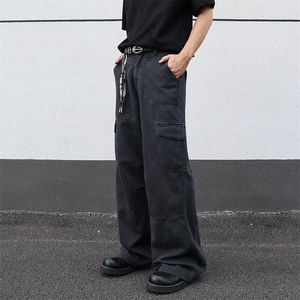 A436-6239E-P75128 2025秋冬新款重磅美式复古多口袋直筒裤图片