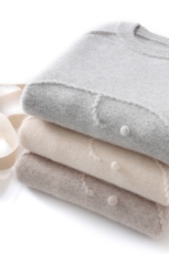 优质精选儿童羊毛针织衫手工小象绣花男女童套头打底上衣，童装儿童羊毛衫，初丹羊绒童装