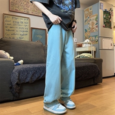 8XL-M特大码高级垂坠感休闲裤男薄款冰丝裤宽松直筒拖地裤K964P48，男装休闲裤，电商D206-1