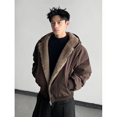 221-5/MY930/P95网图棉服棉衣加厚保暖面包服两面穿潮牌夹克外套，男装夹克，星座221-5