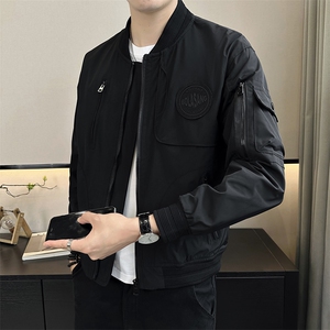 2025秋季店主风休闲工装棒球服夹克棒球领时尚外套潮58126-P110图片