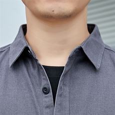 B-C915男士2023年春季新款长袖衬衫男工装衬衣商务休闲男装P58，男装衬衫，电商B360