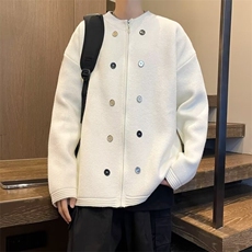 F487P55秋冬男生宽松休闲开衫毛衣外套日系休闲男生，男装针织衫/毛衣，星座512-6