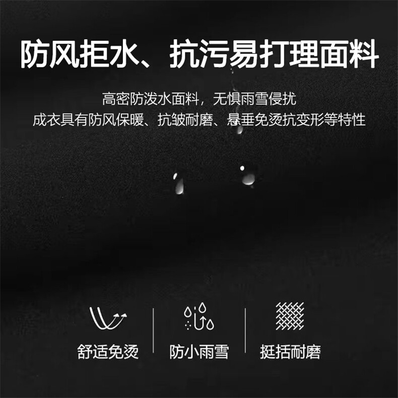 冬季棉衣休闲加厚保暖棉服中长款爸爸装可脱卸帽商务棉袄大码男,男装棉衣,钱塘6003（原4033）