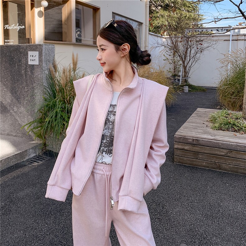 新款主推欧货三件套女春季新款洋气减龄立领p195k318,女装套装/套裙,2C295