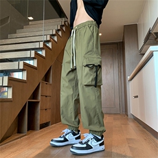 24春款港风工装裤休闲裤束脚裤男KP210P55，男装休闲裤，星座1204-3