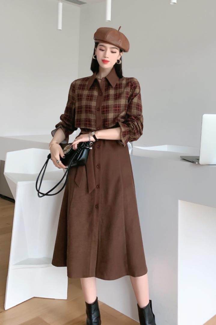 现货供应，秋装连衣裙！订单?，女装连衣裙，友一有二