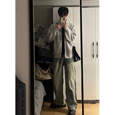 【有货】cleanfit立领拉链开衫毛衣外套男款针织衫M5653LL-特P55，男装针织衫/毛衣，星座1007（原301D）