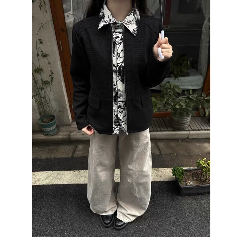 有货DHT163-批80美式假两件外套男士春秋季新款夹克,男装夹克,星座603-2