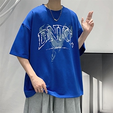 2025夏季原创设计港风oversize宽松休闲T恤B266-DX08-P30，男装T恤，星座B257-1