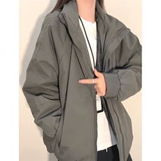现货美式高街休闲夹克冬季三防立领纯色户外工装加厚棉服外套，男装夹克，电商A486