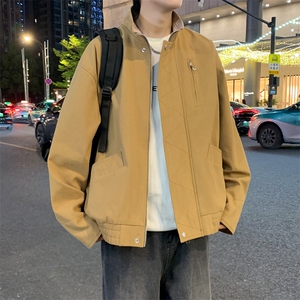 美式vintage豹纹衬衫夹克牛仔短袖外套设计感JK02528-P90图片