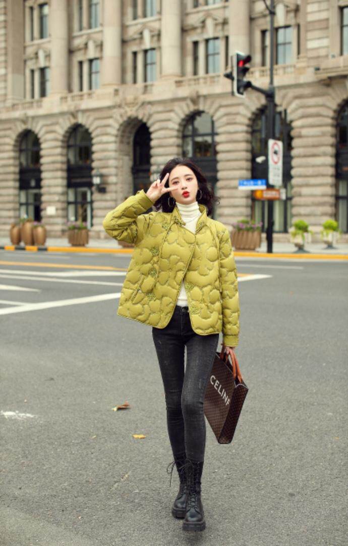 中式小立领风轻薄羽绒服（90绒），女装羽绒服，卡西姆