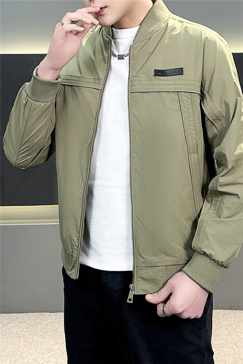 春秋款棒球领夹克上衣男外套立领JK8513-P90,男装夹克,星座1012-1