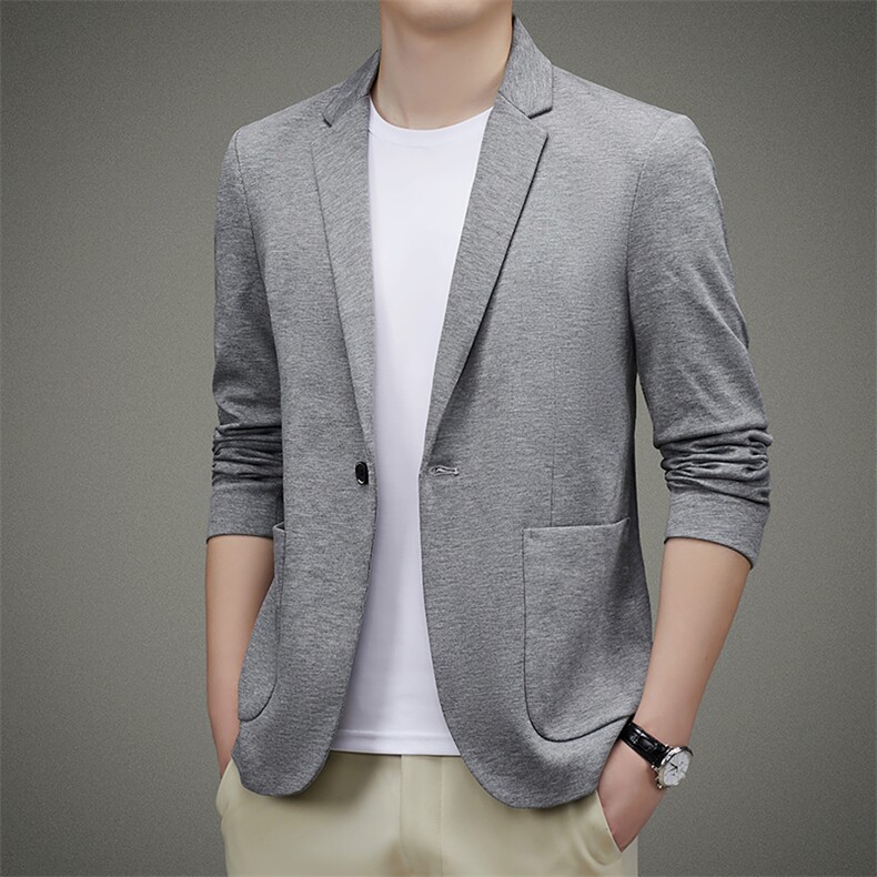 BAMJ-2083钱塘2020-2春秋新款时尚休闲中青年男士西服外套P132,男装西服,钱塘207-2