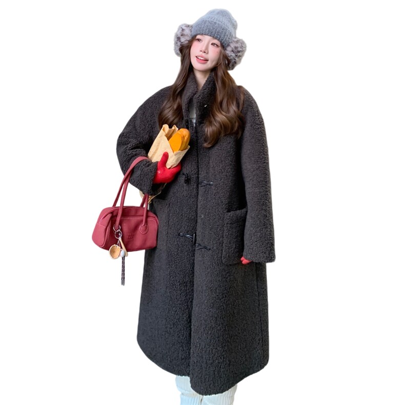 档口2025冬季新款韩系毛毛长外套7853-P265-K398,女装棉衣/棉服,2C057