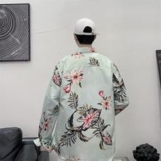 长袖衬衫男港风日系衬衫C9626P27，男装衬衫，星座1116-2