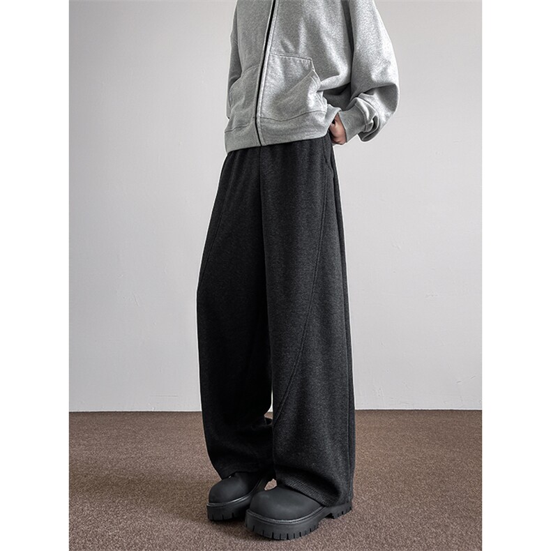 8XL-M高品质含羊毛！雪尼尔卫裤加厚休闲阔腿裤男K9117P108控138,男装休闲裤,电商D206-1