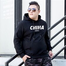 M-9XL男大码连帽套头卫衣5032-1_2077P70，男装卫衣，星座1516-1