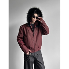 已安排赤焰重磅刺绣pu加厚保暖座山雕外套棉服夹克冬mj1115-p198，男装夹克，电商B288