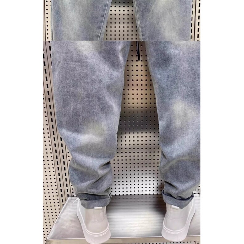 1506-1/KT591/P49男士新款宽松束脚牛仔裤时尚渐变色潮牌小脚哈伦,男装牛仔裤,星座1506-1